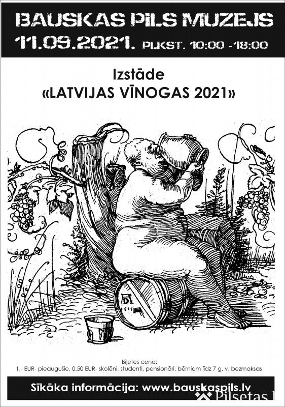 Bauskas pilī notiks izstāde “Latvijas vīnogas 2021”